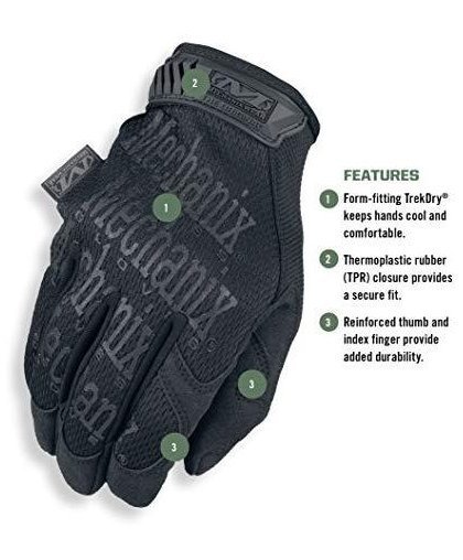 Mechanix Wear Gloves Mechanix The Original® Covert 55 black size 10 / L. Velcro, artificial leather, TrekDry® – 6