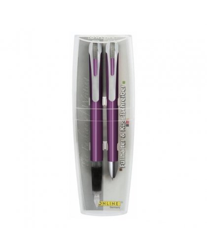 Set, pen and pen, ONLINE, Color Line, purple color. – 2