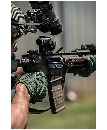Mechanix Wear Gloves Mechanix M-Pact® Olive Drab 10 / L size. Velcro, TrekDry®, faux leather, palm, teeth, Armortex®, finger pro – 25