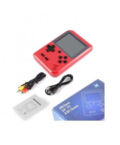 Riff Retro mini Sup Game console (3" LCD) with 400 games + cables for TV and charging Juodas – 4