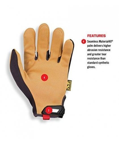 Mechanix Wear Gloves Mechanix The Original® 4X 11 / XL size. Velcro, faux leather 4X, TrekDry® – 5