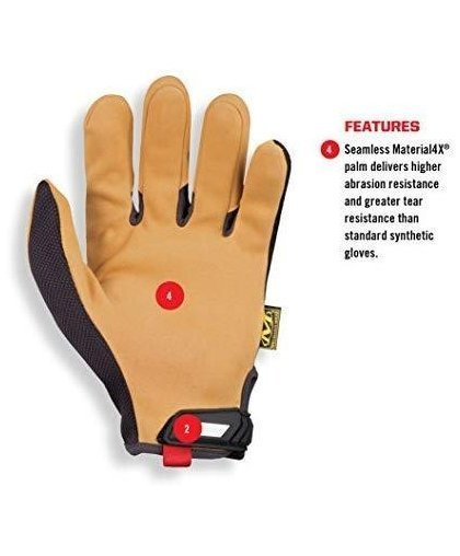 Mechanix Wear Gloves Mechanix The Original® 4X 11 / XL size. Velcro, faux leather 4X, TrekDry® – 10