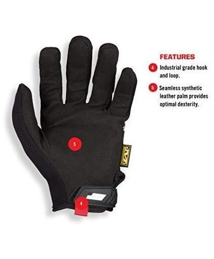 Mechanix Wear Gloves The Original® black size 8 / S. Velcro, artificial leather, TrekDry® – 11