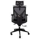 Executive chair OFFICE4YOU MIKE, plastic base, black color.