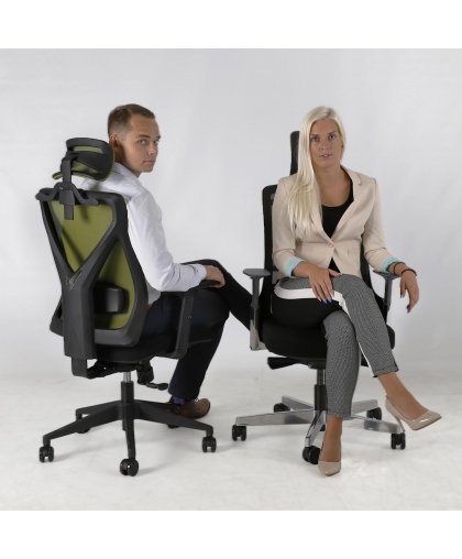 Executive chair OFFICE4YOU MIKE, plastic base, black color. – 10