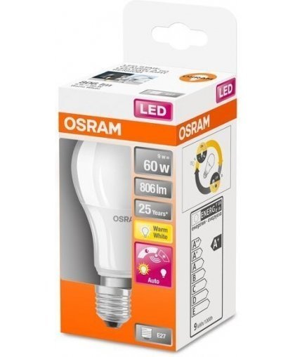 Osram Led Sensor LED lamp with twilight sensor, E27, 2700 K, 806 lm – 5