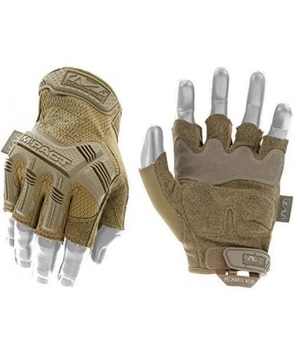 Mechanix Wear Gloveless Mechanix M-Pact® FINGERLESS Coyote 9 / M size. Velcro, TrekDry®, faux leather, palm, tooth, finger prote – 2