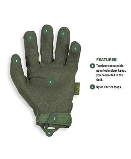 Mechanix Wear Gloves Mechanix The Original® Olive Drab size 10 / L. Velcro, artificial leather, TrekDry® – 4