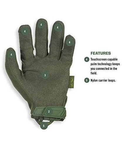 Mechanix Wear Gloves Mechanix The Original® Olive Drab size 10 / L. Velcro, artificial leather, TrekDry® – 7