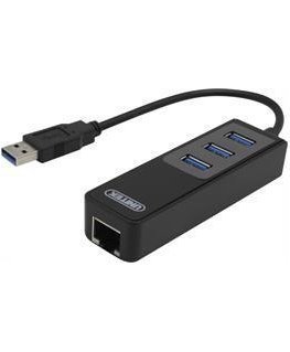 HUB USB Unitek USB3.0 HUB 3 Port i 1 Port Gigabit Ethernet Y-3045