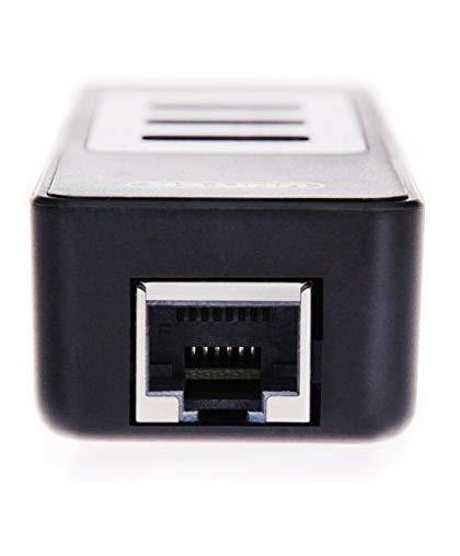 Unitek Deltaco Network Adapter, 10/100 / 1000Mbps, 1xRJ45, 1xUSB3.0, 3x USB3.0, black USB3-GIGA3 – 13