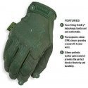 Mechanix Wear Gloves Mechanix The Original® Olive Drab size 11 / XL. Velcro, artificial leather, TrekDry® Mechanix Wear Gloves Mechanix The Original® Olive Drab size 11 / XL. Velcro, artificial leather, TrekDry®