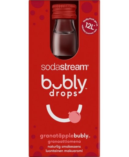 Bubly drops™ granatų skonio SodaStream sirupas, 40ml – 2