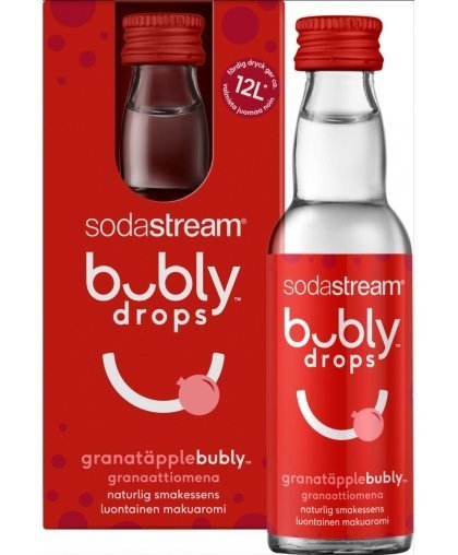 Bubly drops™ granatų skonio SodaStream sirupas, 40ml – 3