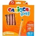 Crayons for babies CARIOCA BABY 3in1 1+, 10 pcs. Crayons for babies CARIOCA BABY 3in1 1+, 10 pcs.