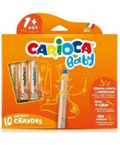 Crayons for babies CARIOCA BABY 3in1 1+, 10 pcs. – 3