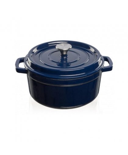 Grandfeu blue pot, 4.7l with lid