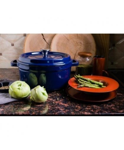 Grandfeu blue pot, 4.7l with lid – 6