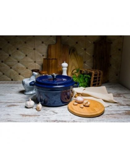 Grandfeu blue pot, 4.7l with lid – 8