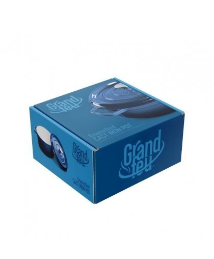 Grandfeu blue pot, 4.7l with lid – 10