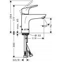 Hansgrohe Focus 100 washbasin faucet, chrome Hansgrohe Focus 100 washbasin faucet, chrome