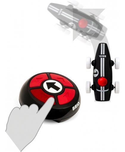 BRIO - Kauko-ohjattava kilpa-auto, musta – 5