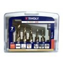 Tivoly Combination Thread Set FTH 1/4 "shank M3-M10 + magnetic holder" Half-Box "