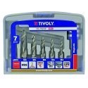 Tivoly Combination Thread Set FTH 1/4 "shank M3-M10 + magnetic holder" Half-Box "