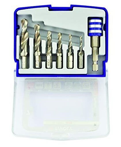Tivoly Combination Thread Set FTH 1/4 "shank M3-M10 + magnetic holder" Half-Box " – 6