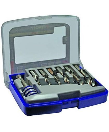 Tivoly Combination Thread Set FTH 1/4 "shank M3-M10 + magnetic holder" Half-Box " – 9