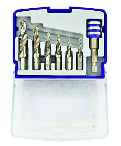 Tivoly Combination Thread Set FTH 1/4 "shank M3-M10 + magnetic holder" Half-Box " – 10
