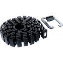 Elfen Ergodesk Snake cable snake, 140 cm, black