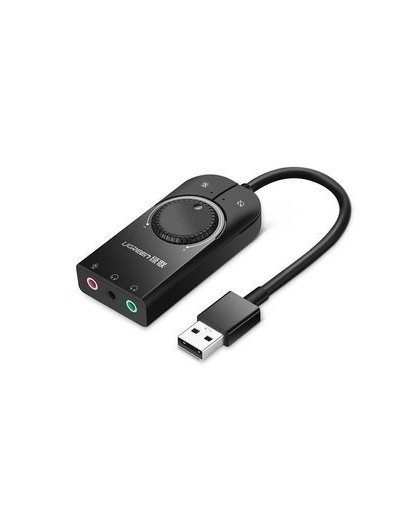 External USB audio card UGREEN 15cm (black) – 2