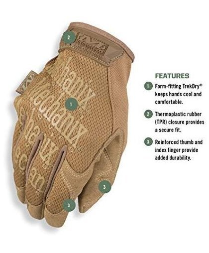 Mechanix Wear Gloves Mechanix The Original® Coyote 8 / S size. Velcro, artificial leather, TrekDry® – 11