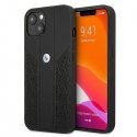 Dėklas BMW BMHCP13SRSPPK iPhone 13 mini 5,4 quotjuodas / juodas kietas dėklas, odos kreivė perforuotas Dėklas BMW BMHCP13SRSPPK iPhone 13 mini 5,4 quotjuodas / juodas kietas dėklas, odos kreivė perforuotas
