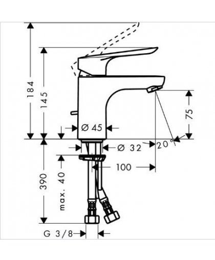 Washbasin faucet Hansgrohe Logis E 71160000 – 8