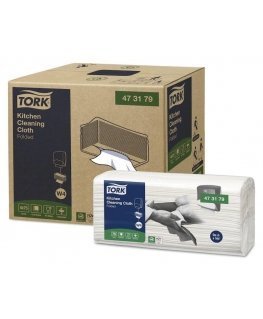 Kitchen cloths TORK W4, white, 75 pcs. 473179