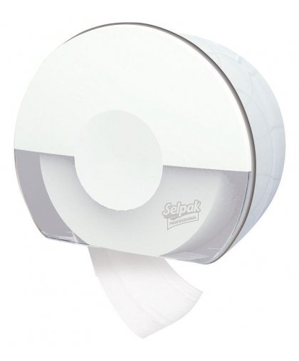 Dispenser SELPAK Professional Touch Jumbo, for toilet paper, white, pcs