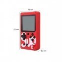 Riff Retro mini Sup Game console (3" LCD) with 400 games + cables for TV and charging Raudona Riff Retro mini Sup Game console (3" LCD) with 400 games + cables for TV and charging Raudona