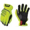 Mechanix Wear Gloves Mechanix FastFit® HiViz yellow size 12 / XXL. Wrinkled cuff, faux leather, TrekDry®, reflective inscription