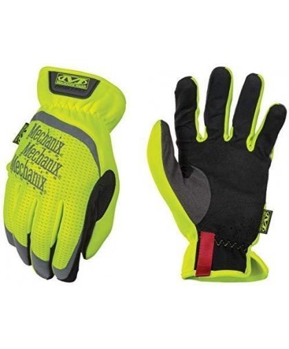 Mechanix Wear Gloves Mechanix FastFit® HiViz yellow size 12 / XXL. Wrinkled cuff, faux leather, TrekDry®, reflective inscription – 9