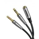 UGREEN AV192 3.5mm Female to 2 male audio cable (gray)
