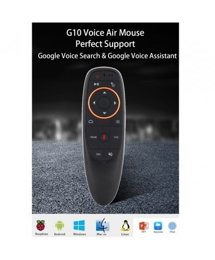 Riff G10s Универсальный Smart TV - PC - Android TV Wireless / IR Пульт с голосовым асистентом & Гироскопом Черный – 7