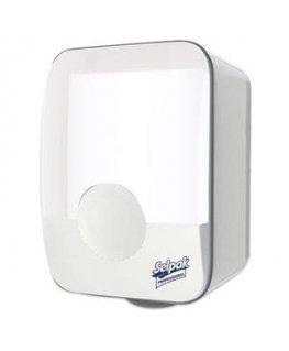 Dispenser SELPAK Professional Center Feed, for paper towels, white, 32x21,1x20,7 cm