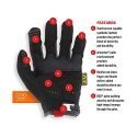 Mechanix Wear Gloves Mechanix M-Pact® 58 black size 9 / M. Velcro, TrekDry®, faux leather, palm, teeth, Armortex®, finger protec