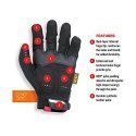 Mechanix Wear Gloves Mechanix M-Pact® 58 black size 9 / M. Velcro, TrekDry®, faux leather, palm, teeth, Armortex®, finger protec