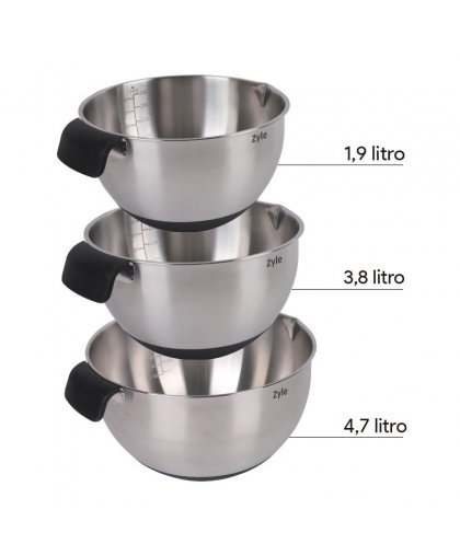 Zyle Metalinių dubenėlių rinkinys ZY191WS – 5