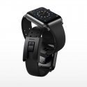 Baseus Breathable Smart Fix soft silicone strap for Apple Watch 3 4 / 5 / 6 / SE series 38/40mm Juodas