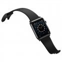 Baseus Breathable Smart Fix soft silicone strap for Apple Watch 3 4 / 5 / 6 / SE series 38/40mm Juodas