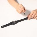 Baseus Breathable Smart Fix soft silicone strap for Apple Watch 3 4 / 5 / 6 / SE series 38/40mm Juodas